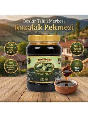Hakbur Bozkır Yöresel Bozkır Tahin Merkezi Kozalak Köy Pekmezi 950 gr (Glikoz içermez&odun ateşi)