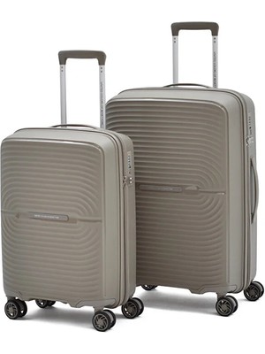 United Colors Of Benetton Orta ve Kabin Boy – Ultra Hafif Polipropilen Tsa Kilit 2'li Valiz Seti
