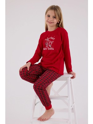 Daniska Arnetta 3514-G Kız Çocuk Uzun Kol Pijama Takım