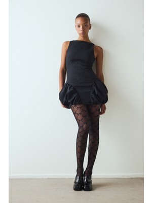 Penti Siyah Scarlet Ribbon Külotlu Çorap Yumuşak ve Esnek Yapı ile Şık Tasarım