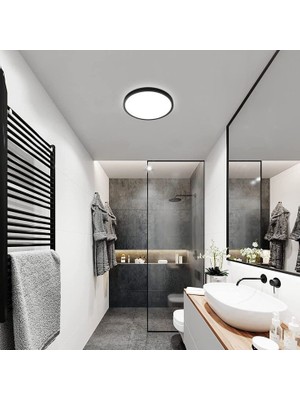 24 Watt Günışığı Ledli, Çok Kaliteli Sıva Üstü Metal Kasa Tavan Armatürü, 1700 Lümen 3000K Armatür
