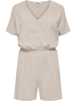 Only   ONLSIESTA S/S LINEN BL PLAYSUIT PNT