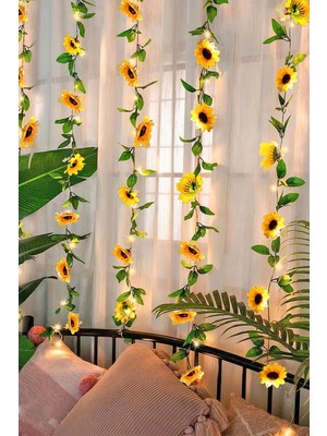 Özbience Işıklı Sarmaşık Dekoratif Bitki, Doğal Gibi Parlayan Yeşil Tesbih