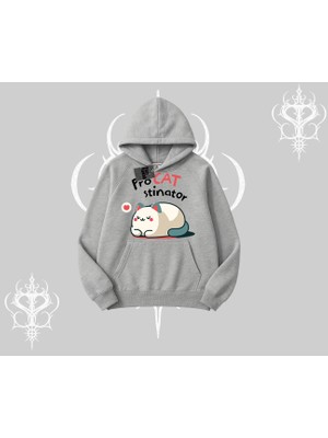 Detective Kitten Kedi Baskılı Biskilet Sweatshirt