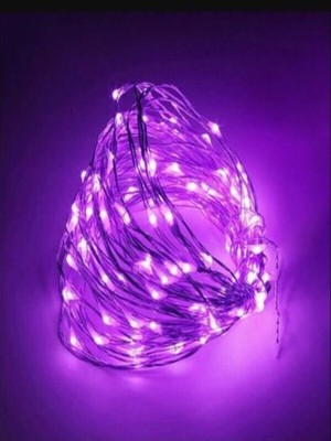Özbience 3 mt Mor Renk Peri LED Işık, Şık ve Parlak Dekorasyon Aksesuarı