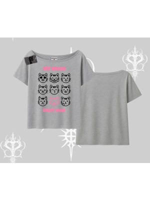 Kitti Sweet Mini Logo Baskılı Kolsuz Tshirt