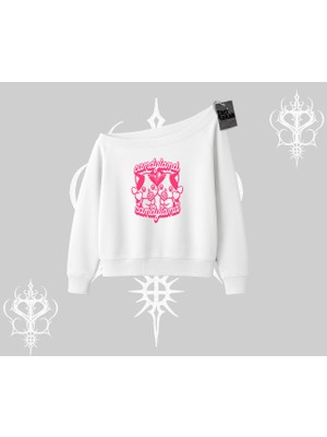 Candyland Yazılı Sevimli Kedi Baskılı Kolsuz Tshirt