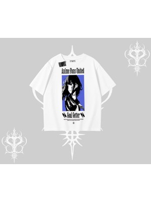Oversize Tshirt Oversize Anime Kız Baskılı