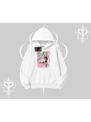 Kapşonlu Sweatshirt Anime Kawaii Japon Kız Desenli