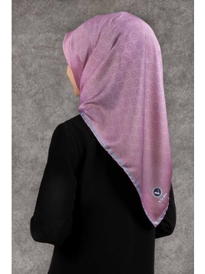 Violla Kadın Pembe Desenli Eşarp