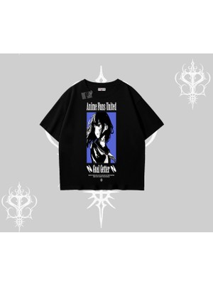Oversize Tshirt Oversize Anime Kız Baskılı
