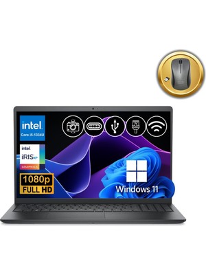 Dell Vostro 3530 I5-1334U 40GB 2tb SSD 15.6" Fhd WIN11P N3409PVNB3530U ATL104 Notebook +Mouse Hediye