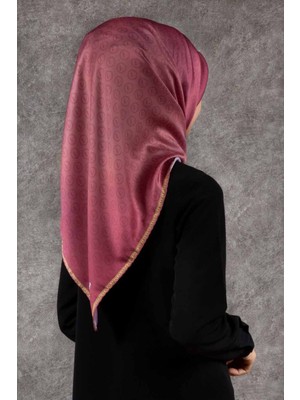 Violla Kadın Twill Eşarp Nar Çiçeği 90X90