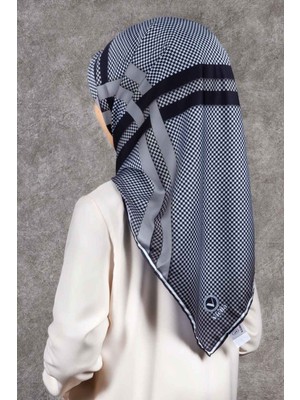 Violla Twill Eşarp - Siyah / Gri