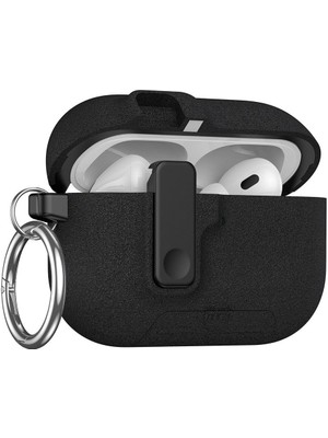 MobaxAksesuar Apple Airpods Pro 1. / 2. Nesil ile Uyumlu Kılıf Standlı Kilitli Tpu Premium Matte Trip Case