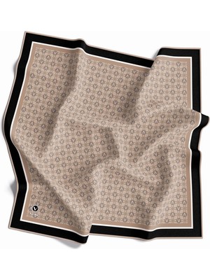 Violla Twill V Desenli Vizon Renkli 90X90 Eşarp (Ipek Içermez) Dikim Şekli : El Dikişi Kenar Dikiş Şekli El