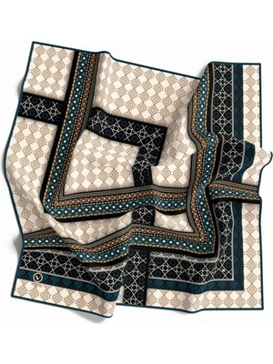 Violla Kadın Twill Eşarp Petrol Mavisi