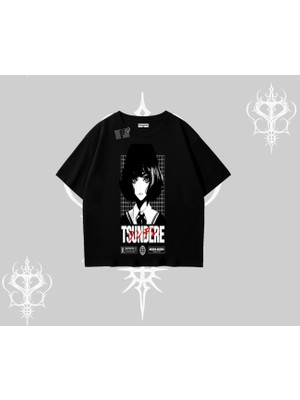 Oversize Tshirt Tsundere Anime Japanese Style Baskılı