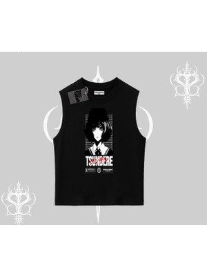 Kolsuz Tshirt Tsundere Anime Japanese Style Baskılı