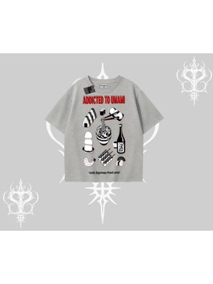 Oversize Tshirt Japon Mutfağı Umami Temalı Baskılı