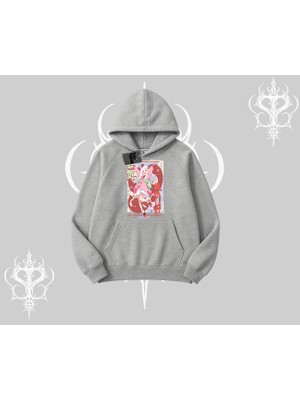 Kapşonlu Sweatshirt Madness Unleashed Anime Girl Baskılı