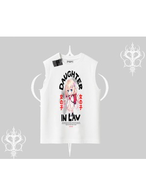 Kolsuz Tshirt Anime Girl Daughter In Law Baskılı