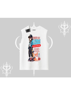 Kolsuz Tshirt Anime Hiker Girl Balance Is Everything Baskılı