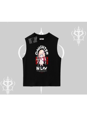 Kolsuz Tshirt Anime Girl Daughter In Law Baskılı