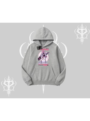 Kapşonlu Sweatshirt Kawaii Cyberpunk Kız Japon Stil Baskı