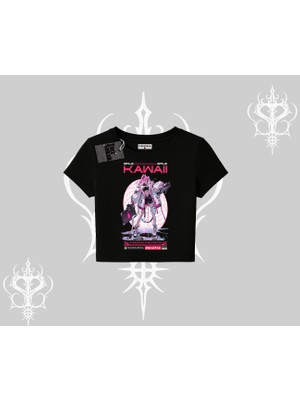 Babby Tee Tshirt Kawaii Cyberpunk Kız Japon Stil Baskı