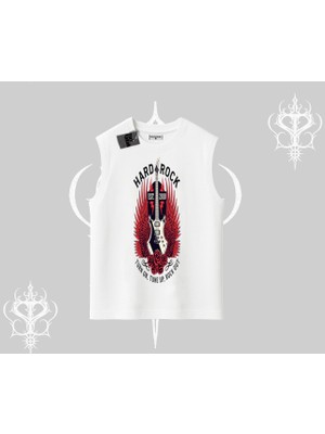 Kolsuz Tshirt Hard Rock Winged Guitar Rebellion
