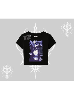 Babby Tee Tshirt Neo Tokyo Girl Y2K Street Anime Aesthetic
