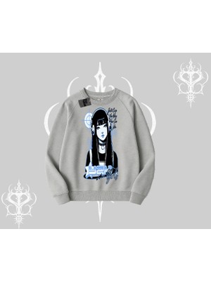 Biskilet Sweatshirt Cyber Y2K Anime Girl Street Sound Aesthetic