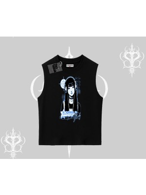 Kolsuz Tshirt Cyber Y2K Anime Girl Street Sound Aesthetic