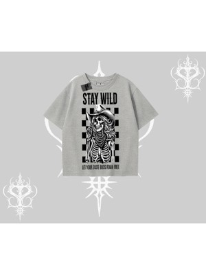 Oversize Tshirt Stay Wild Rock Spirit Urban Riot