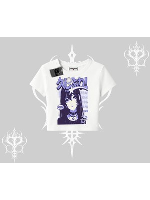 Babby Tee Tshirt Neo Tokyo Girl Y2K Street Anime Aesthetic