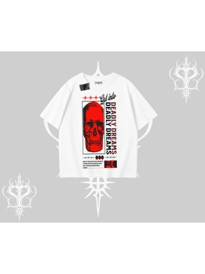 Oversize Tshirt Deadly Dreams Skull Redcore Street Manifest