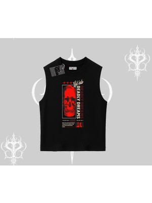 Kolsuz Tshirt Deadly Dreams Skull Redcore Street Manifest