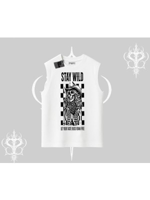 Kolsuz Tshirt Stay Wild Rock Spirit Urban Riot