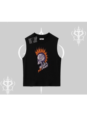 Kolsuz Tshirt Burning Skull Rebel Street Anthem