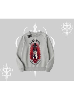 Biskilet Sweatshirt Hard Rock Winged Guitar Rebellion