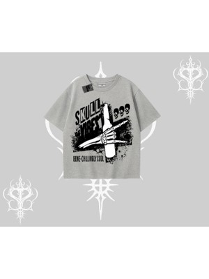 Oversize Tshirt Skull Impact Bone Chilling Street Icon