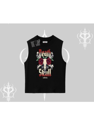 Kolsuz Tshirt Skull & Roses Vintage West Coast Rebellion
