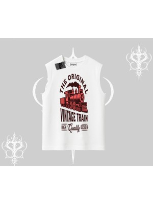 Kolsuz Tshirt Classic Railroad Vintage Train Street Aesthetic