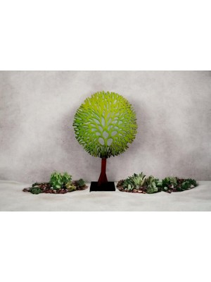 Hsc Bilişim Ahşap Ağaç Detay Masa Dekoru