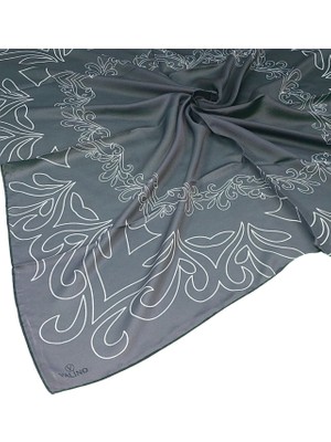 Mim Eşarp ve Şal Valino Degrade Desenli Şifon Eşarp – 90X90 cm