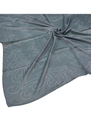 Mim Eşarp ve Şal Valino Desenli Şifon Eşarp – 90X90 cm