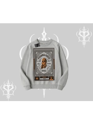 Biskilet Sweatshirt Fossilized Skull Underground Archive