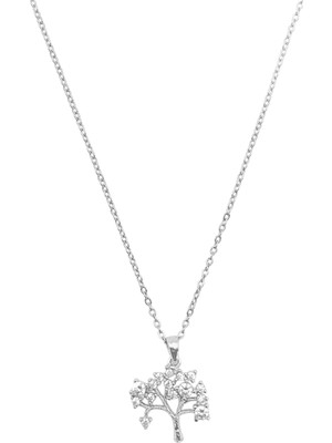 Hsc Bilişim Çelik Kolye Silver 45CM Ağaç