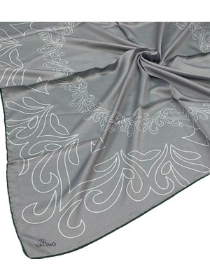Mim Eşarp ve Şal Valino Desenli Şifon Eşarp – 90X90 cm